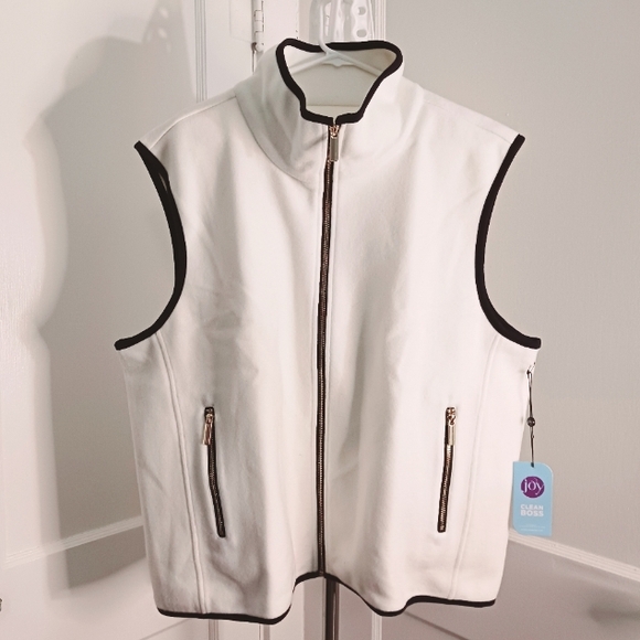 Joy Clean Boss Jackets & Blazers - Joy Clean Boss Lightweight Vest SZ 1X NWT